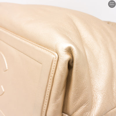 Coco Cocoon Light Gold Leather Tote