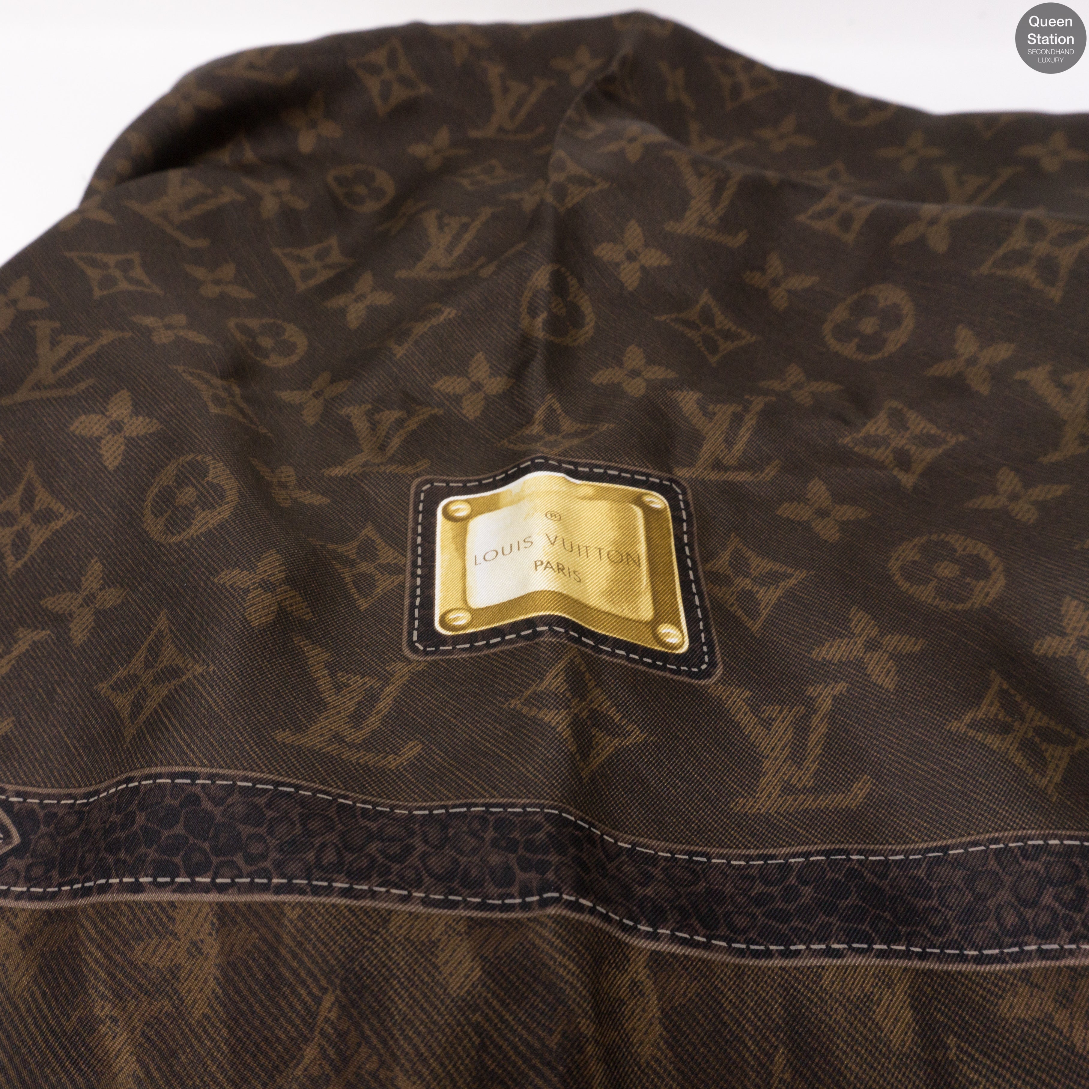 Monogram Silk Square Brown
