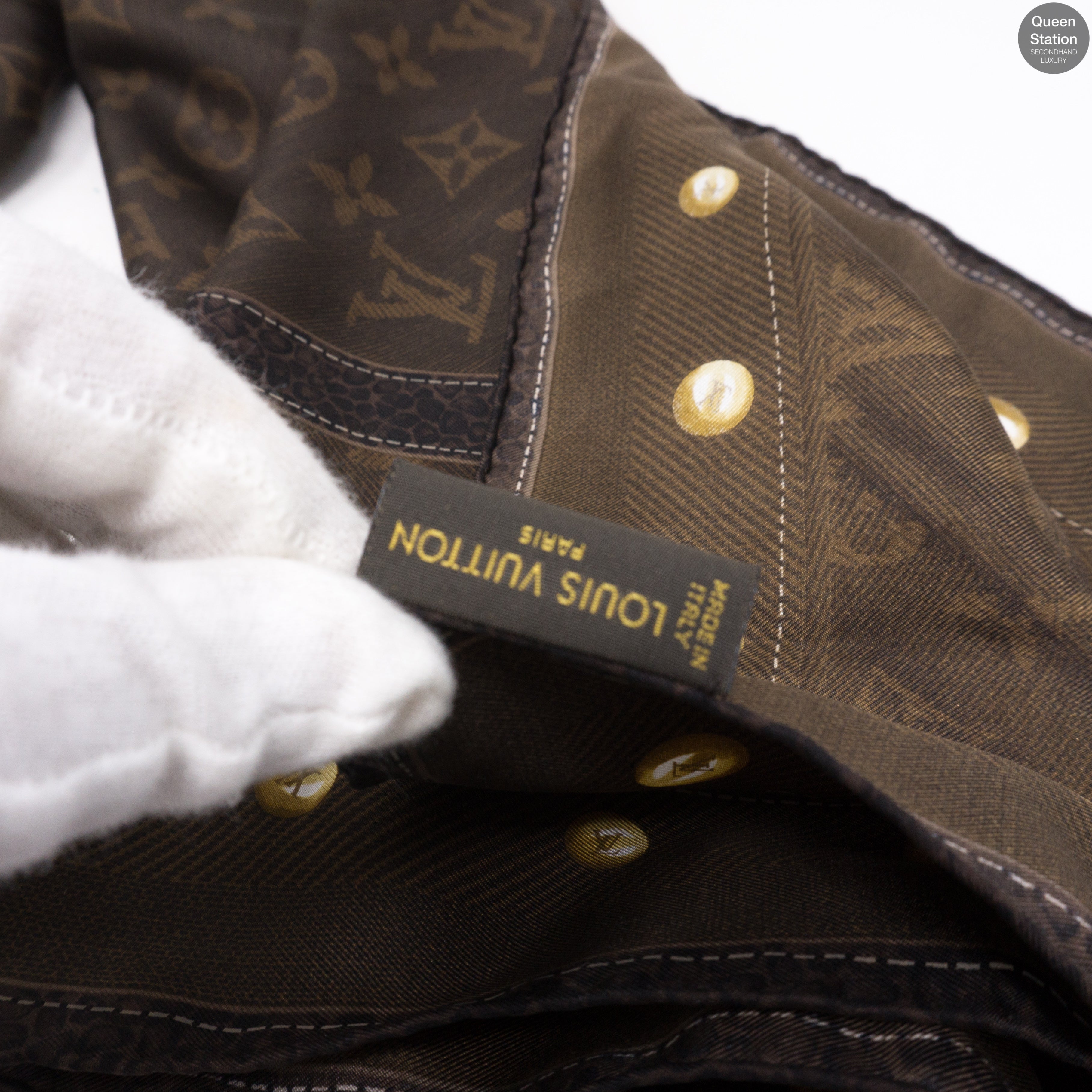 Monogram Silk Square Brown