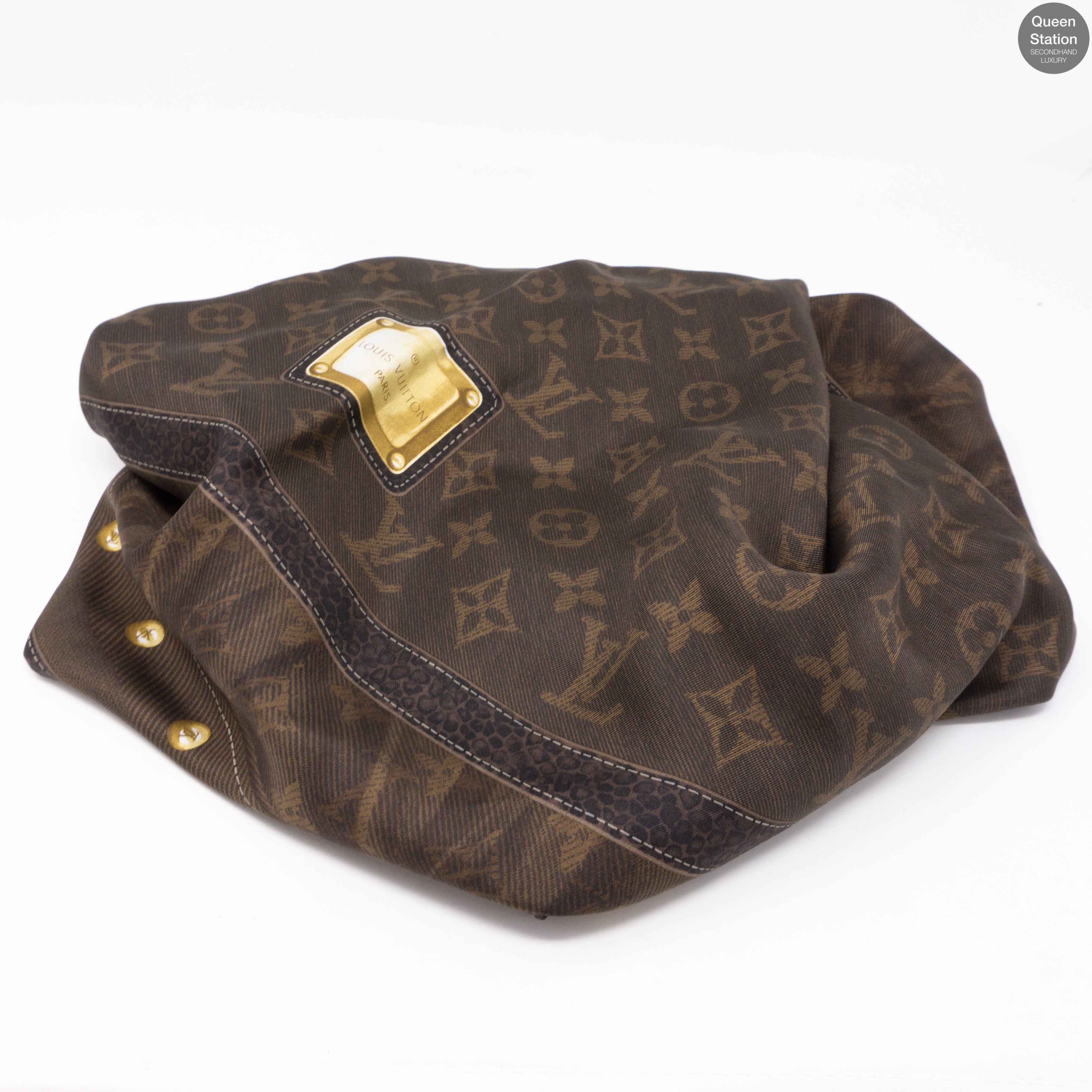 Monogram Silk Square Brown