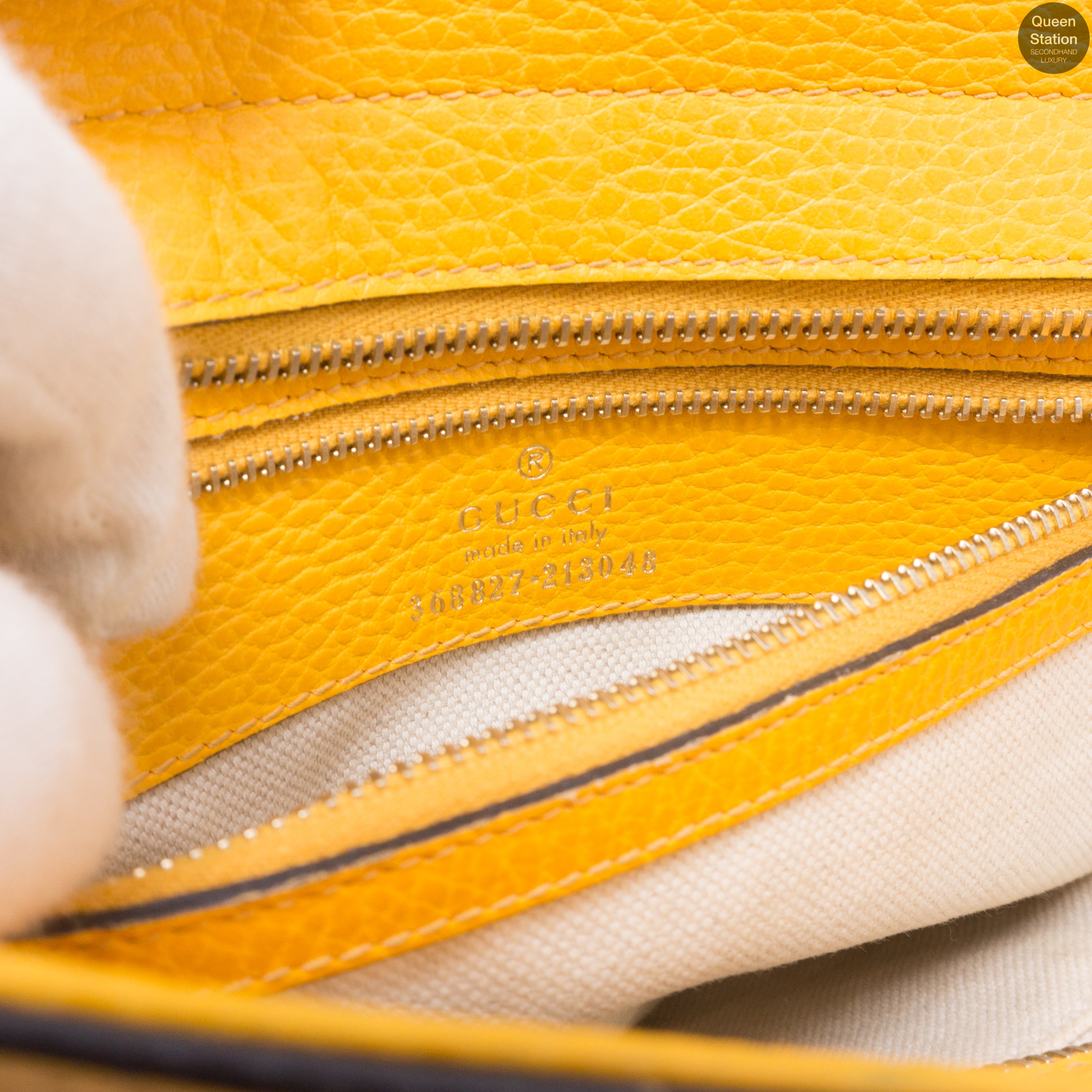 Swing Mini Yellow Leather Bag