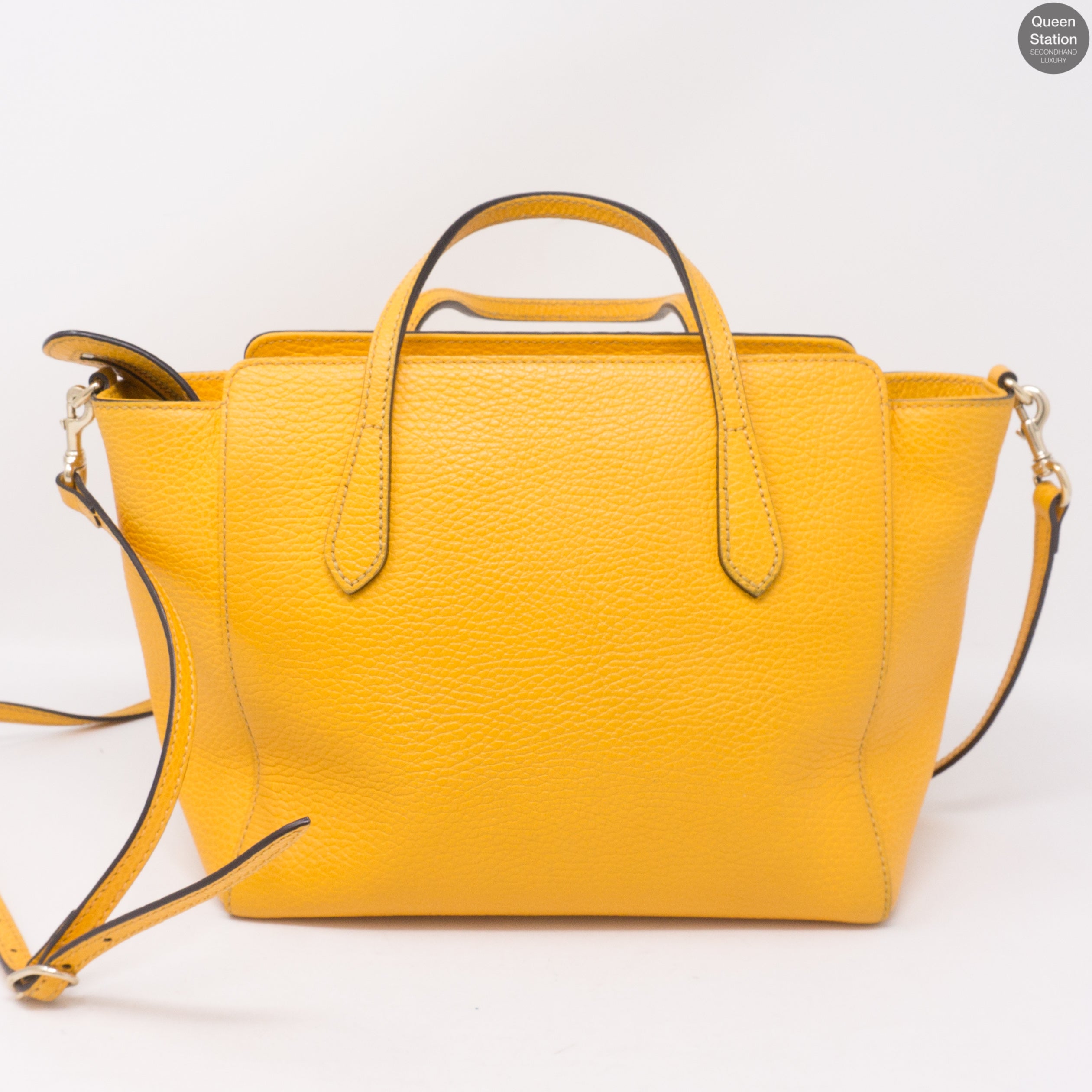 Swing Mini Yellow Leather Bag