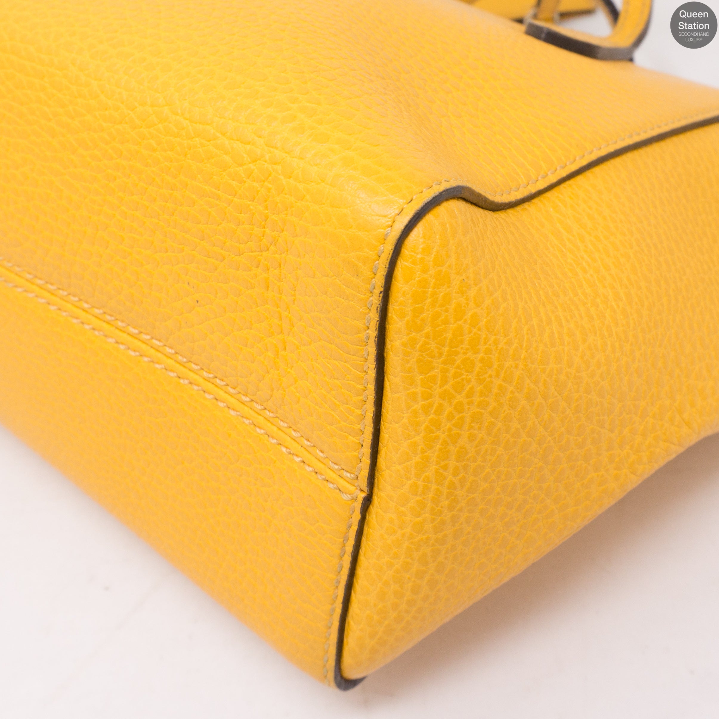 Swing Mini Yellow Leather Bag