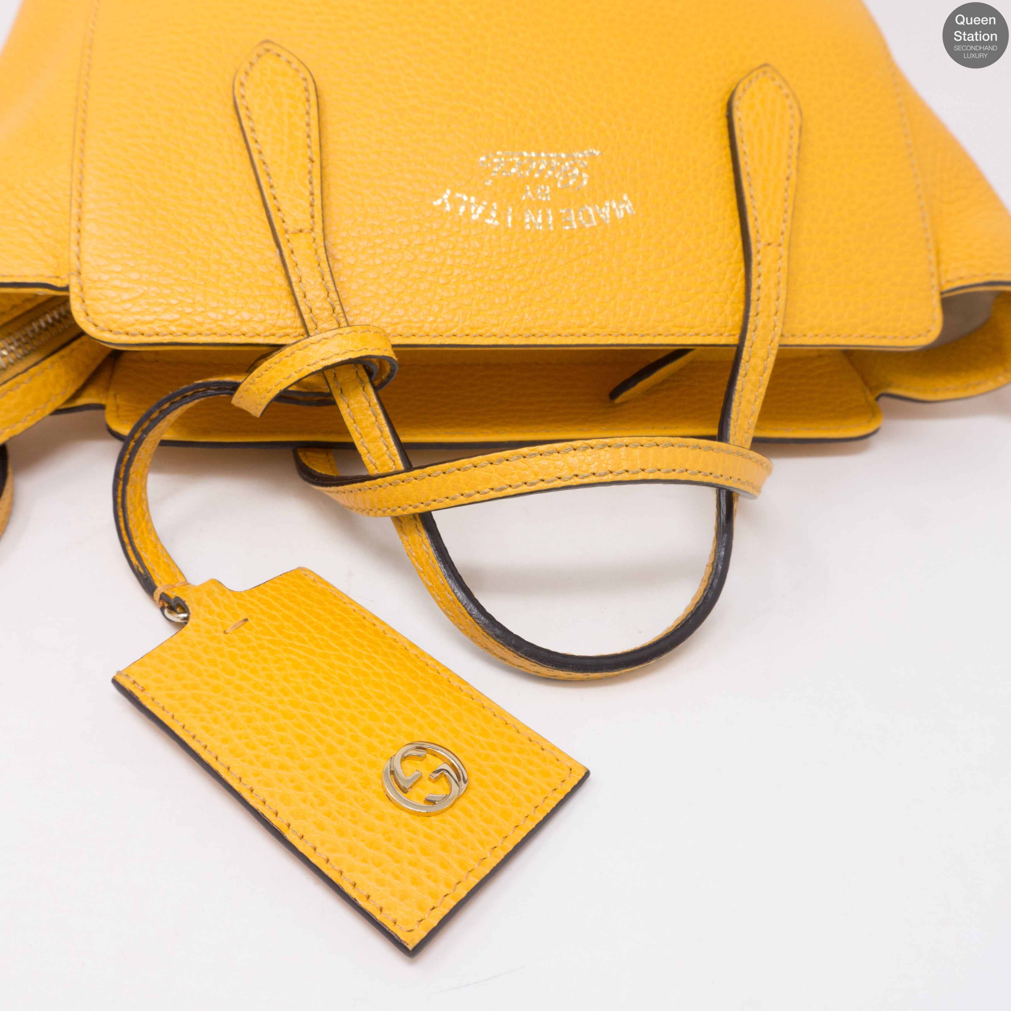 Swing Mini Yellow Leather Bag