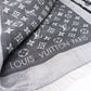 Black Monogram Denim Shawl