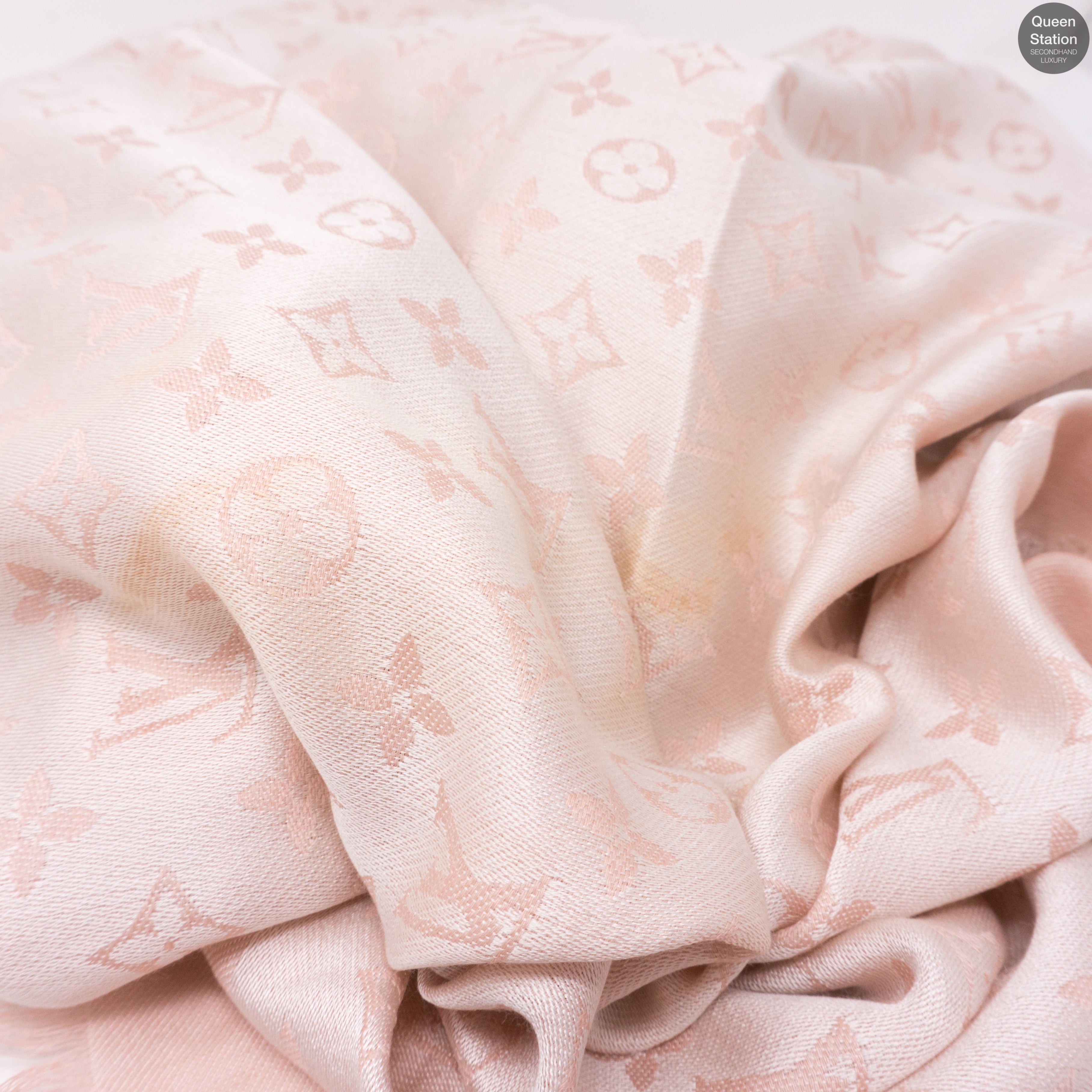 Rose Monogram Denim Shawl