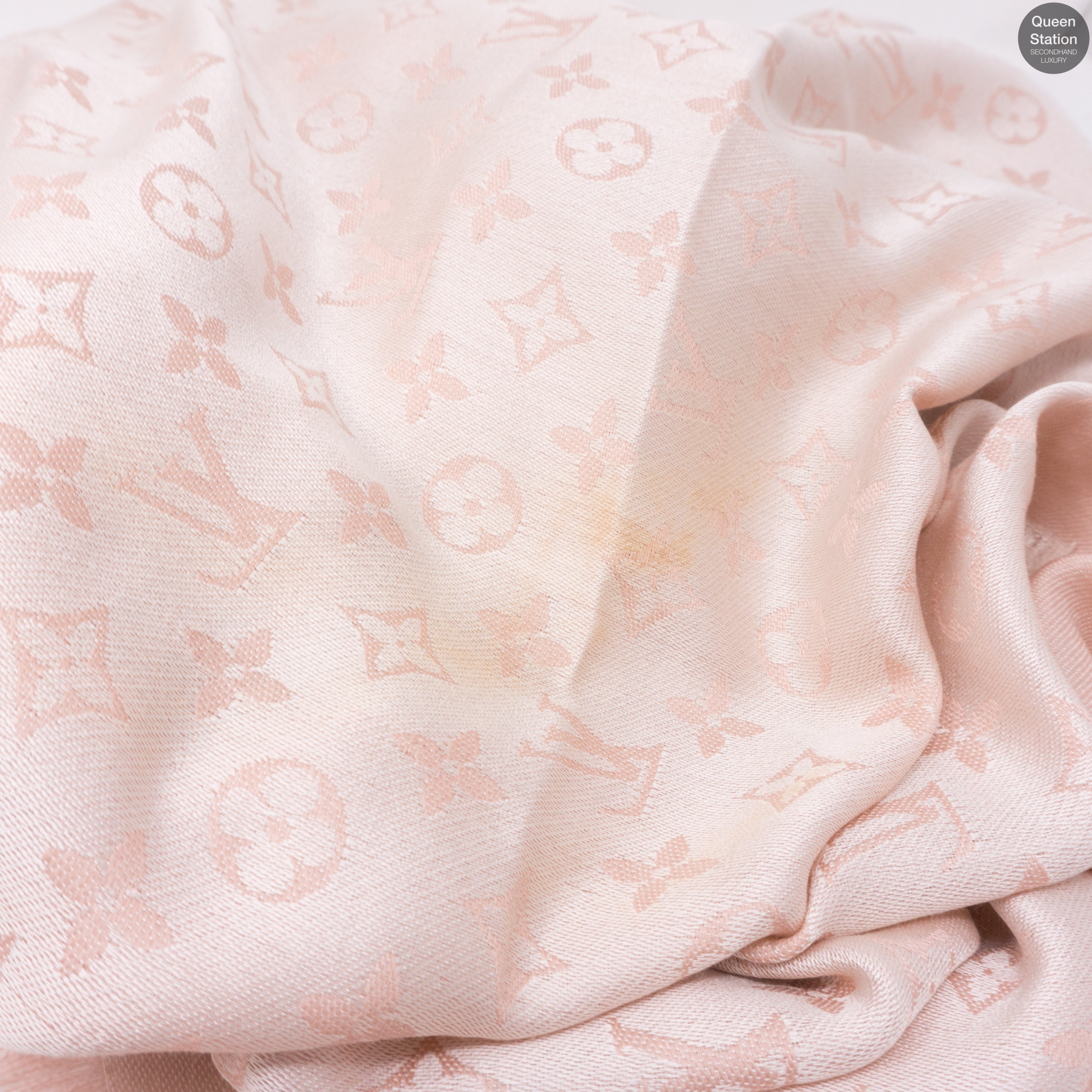 Rose Monogram Denim Shawl