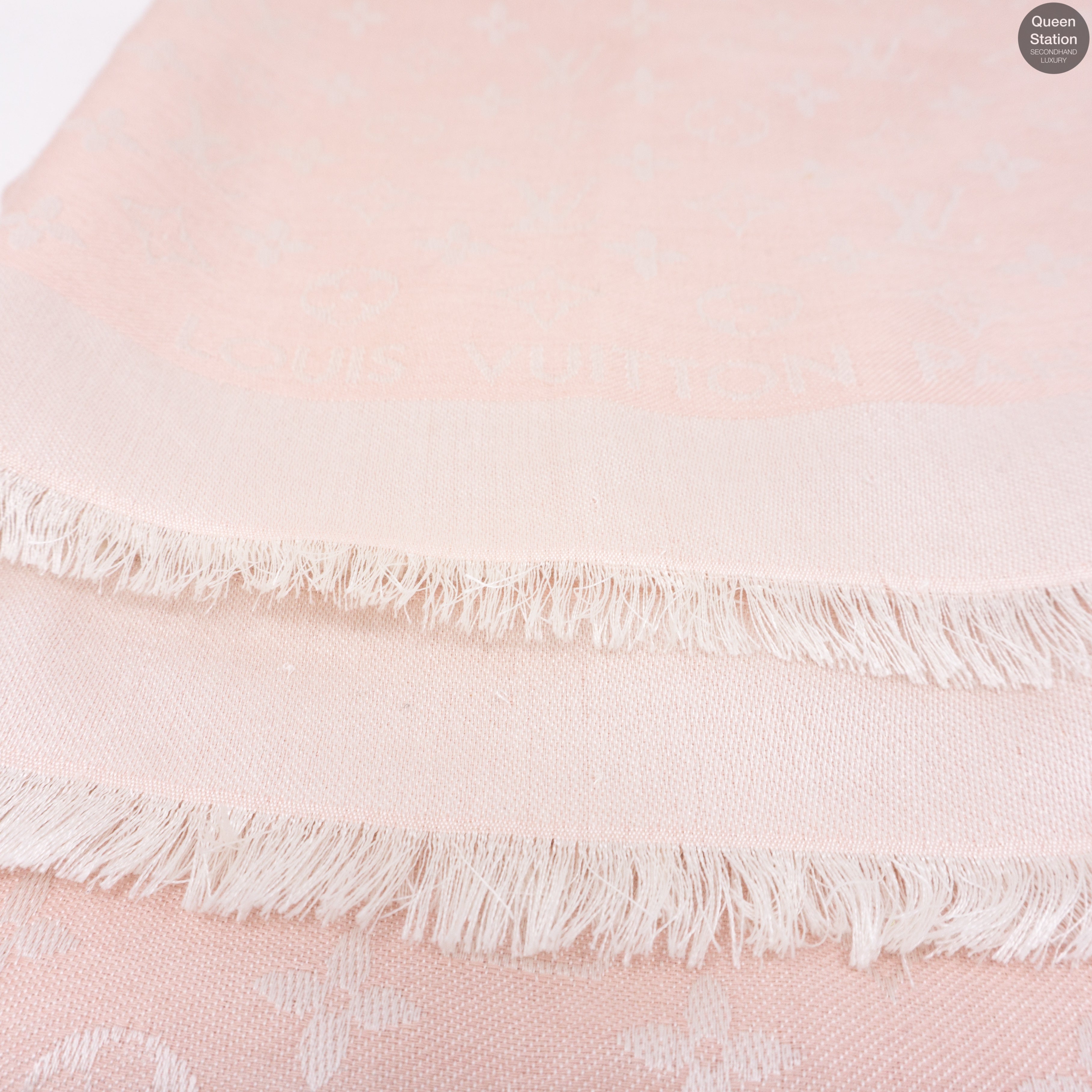 Rose Monogram Denim Shawl