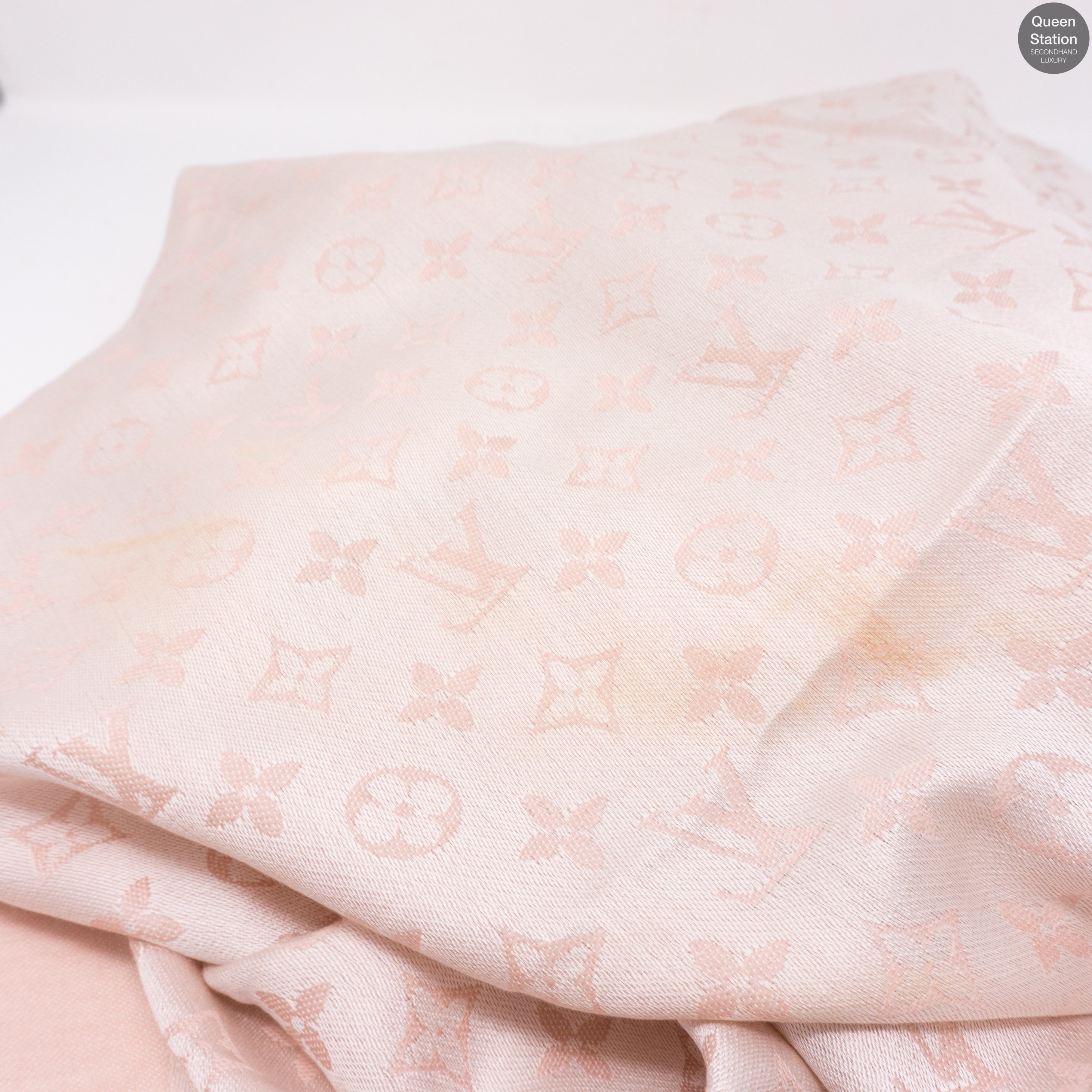 Rose Monogram Denim Shawl