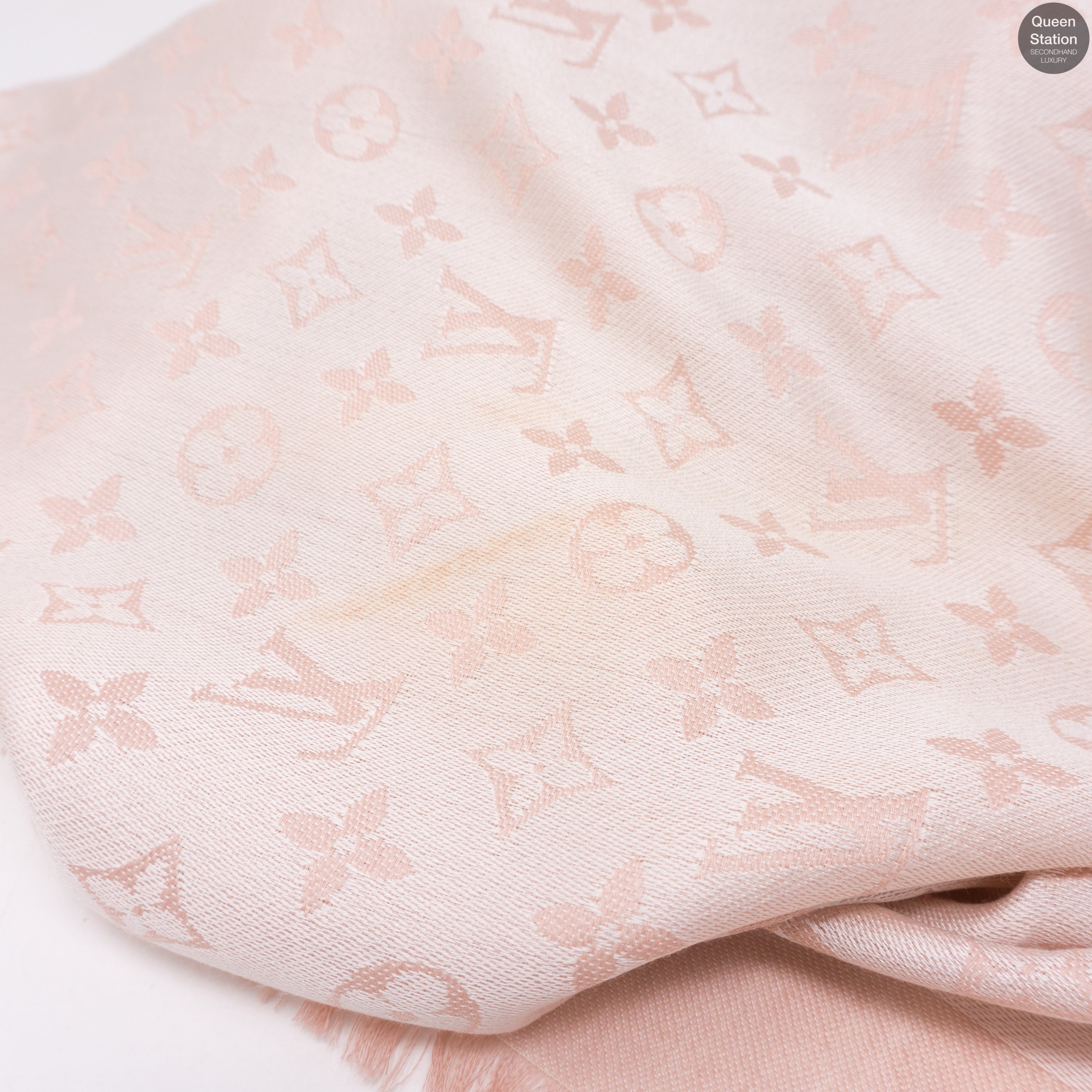 Rose Monogram Denim Shawl