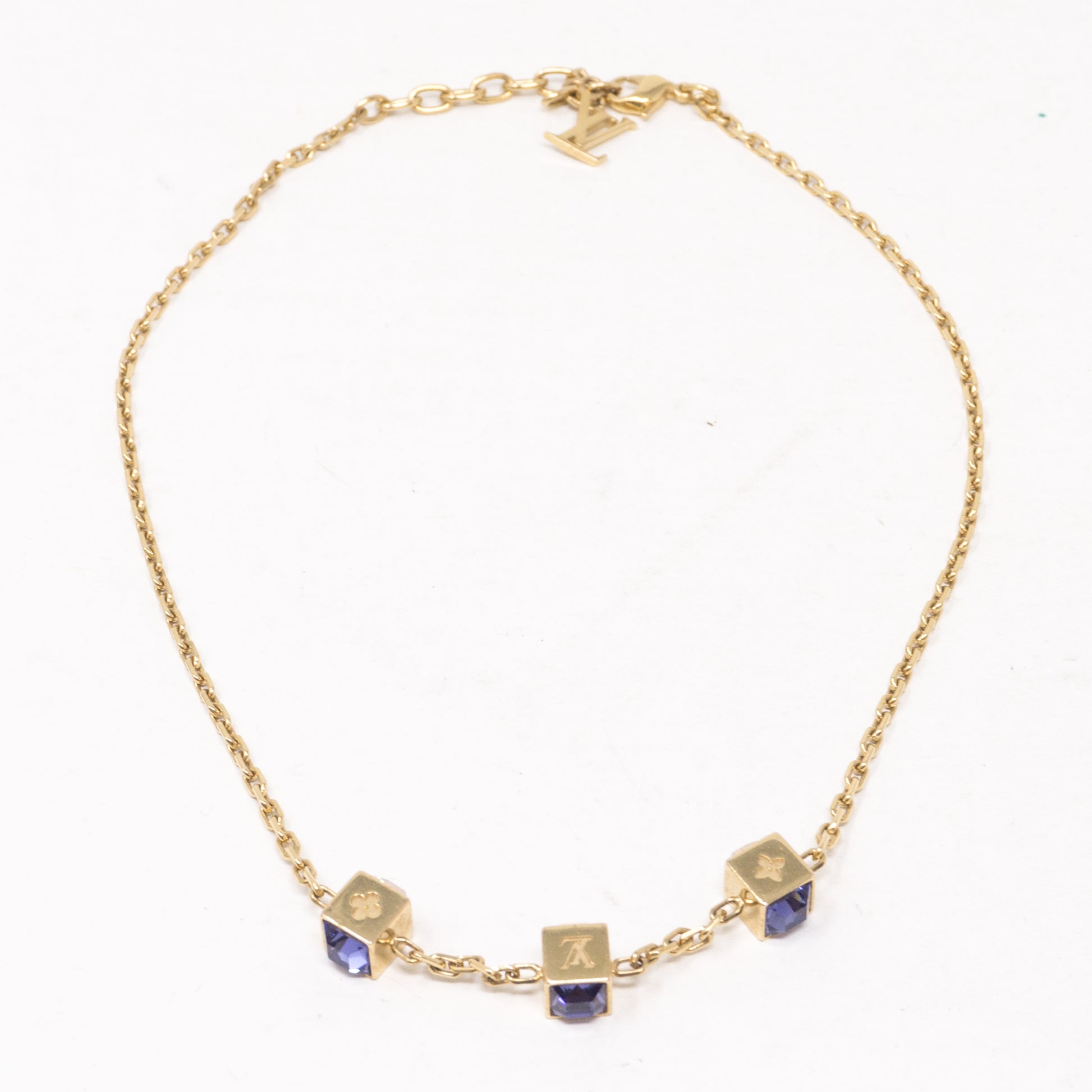 Louis Vuitton – Swarovski Crystal Gamble Necklace – Queen Station