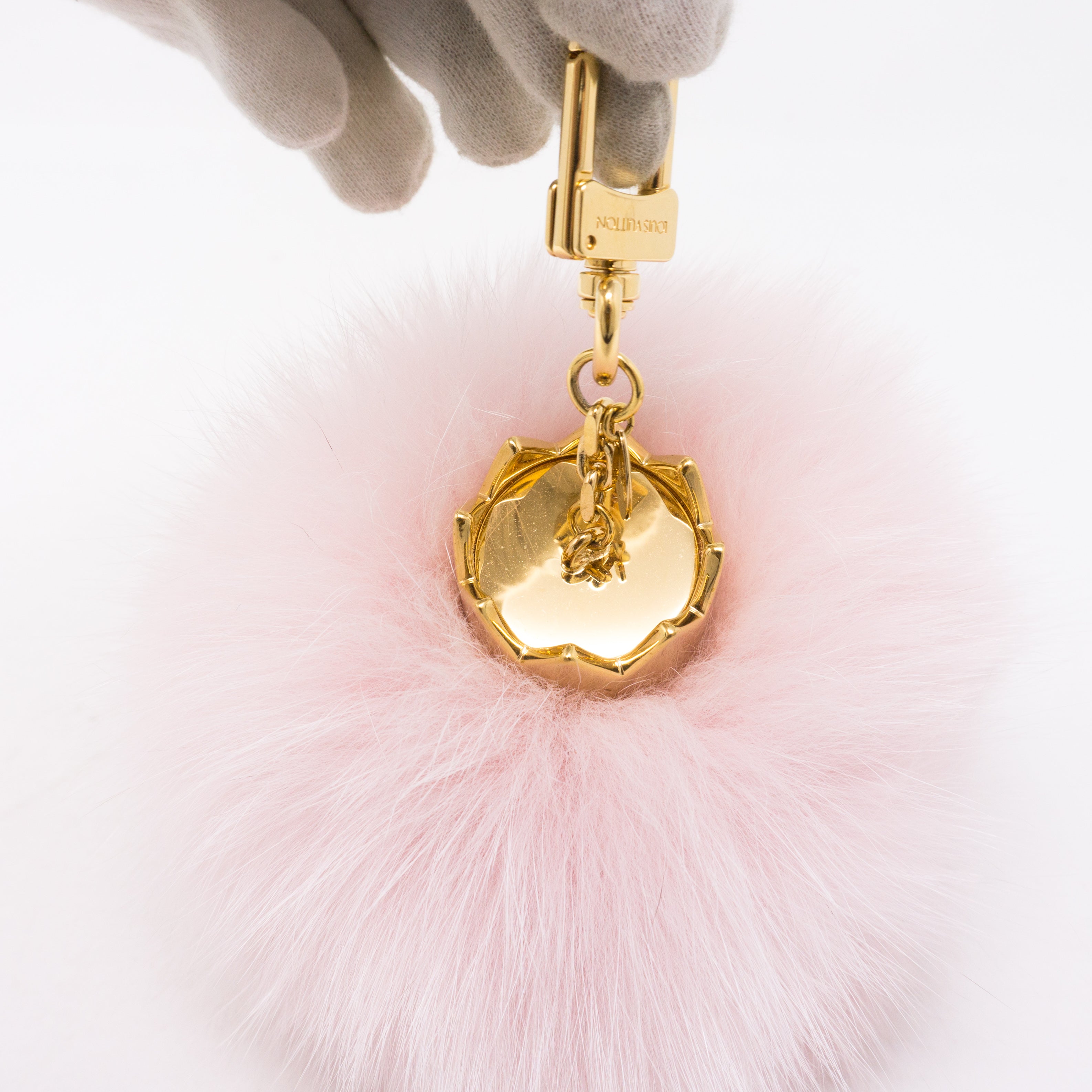 Fuzzy Bubble Bag Charm Light Pink