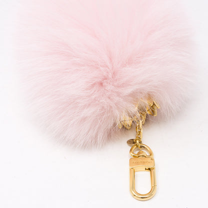 Fuzzy Bubble Bag Charm Light Pink