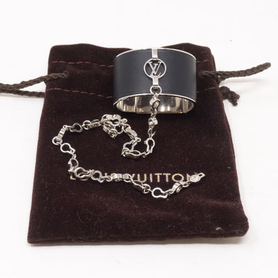 Black Silver Scarf Ring