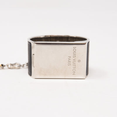 Black Silver Scarf Ring