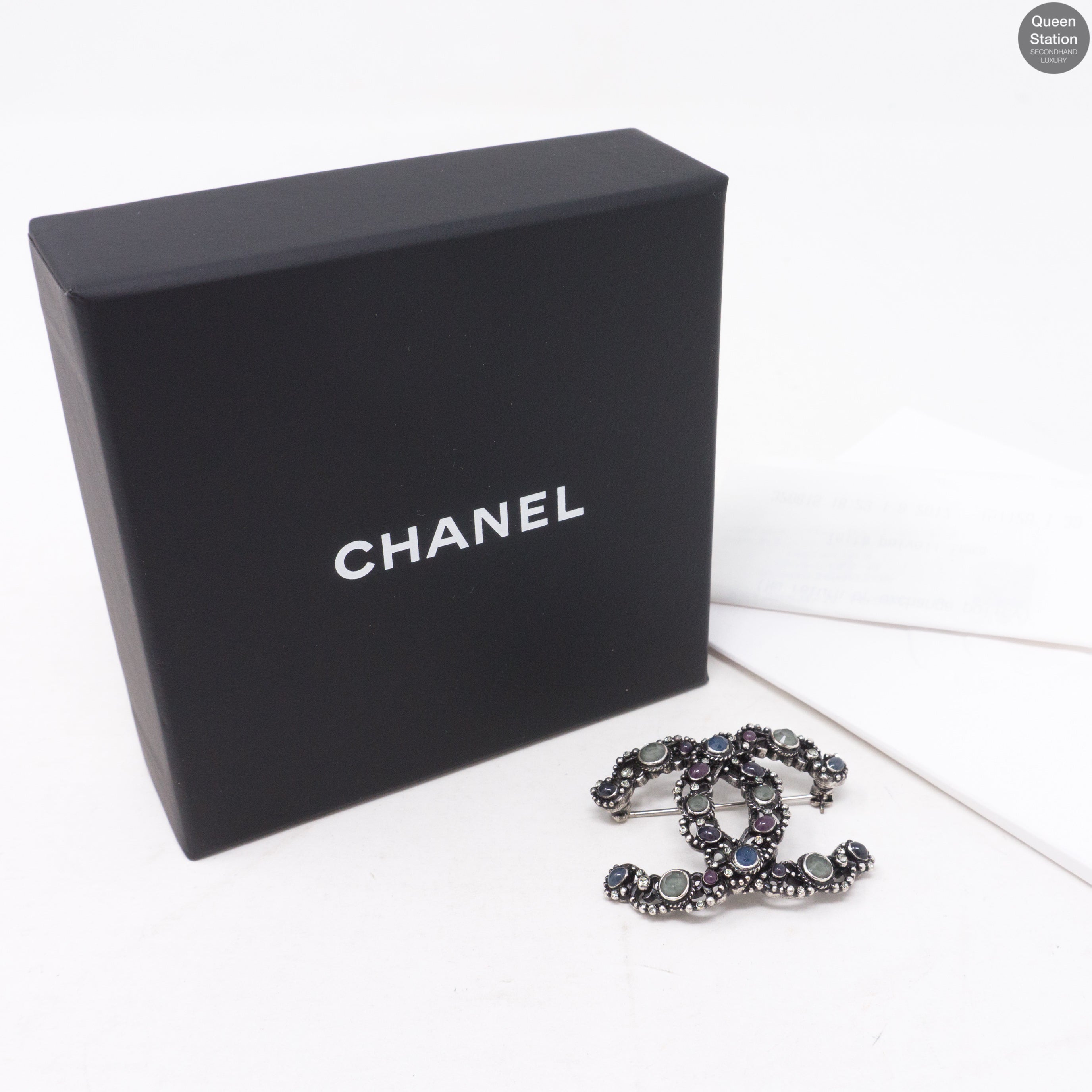 CC Brooch Ruthenium