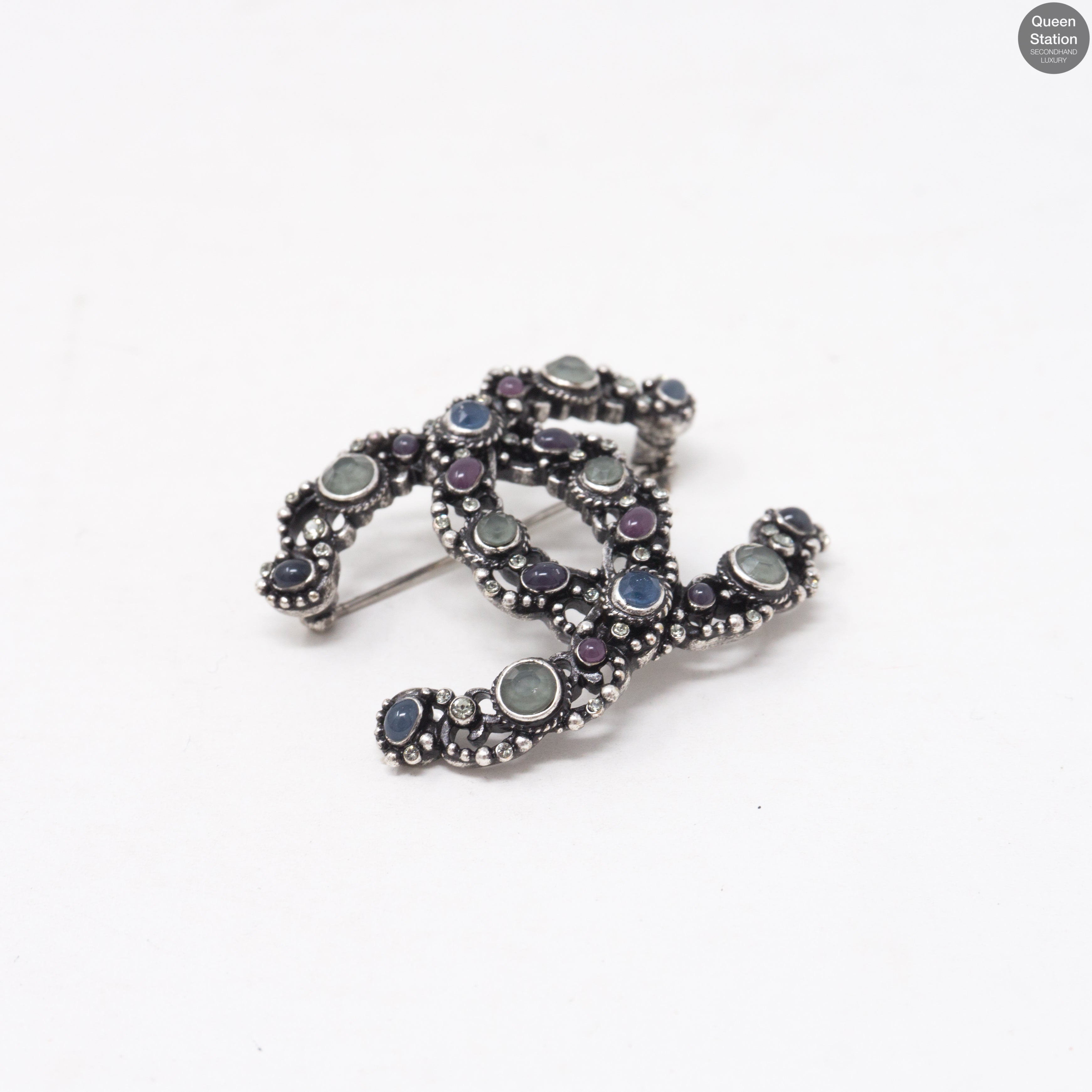 CC Brooch Ruthenium