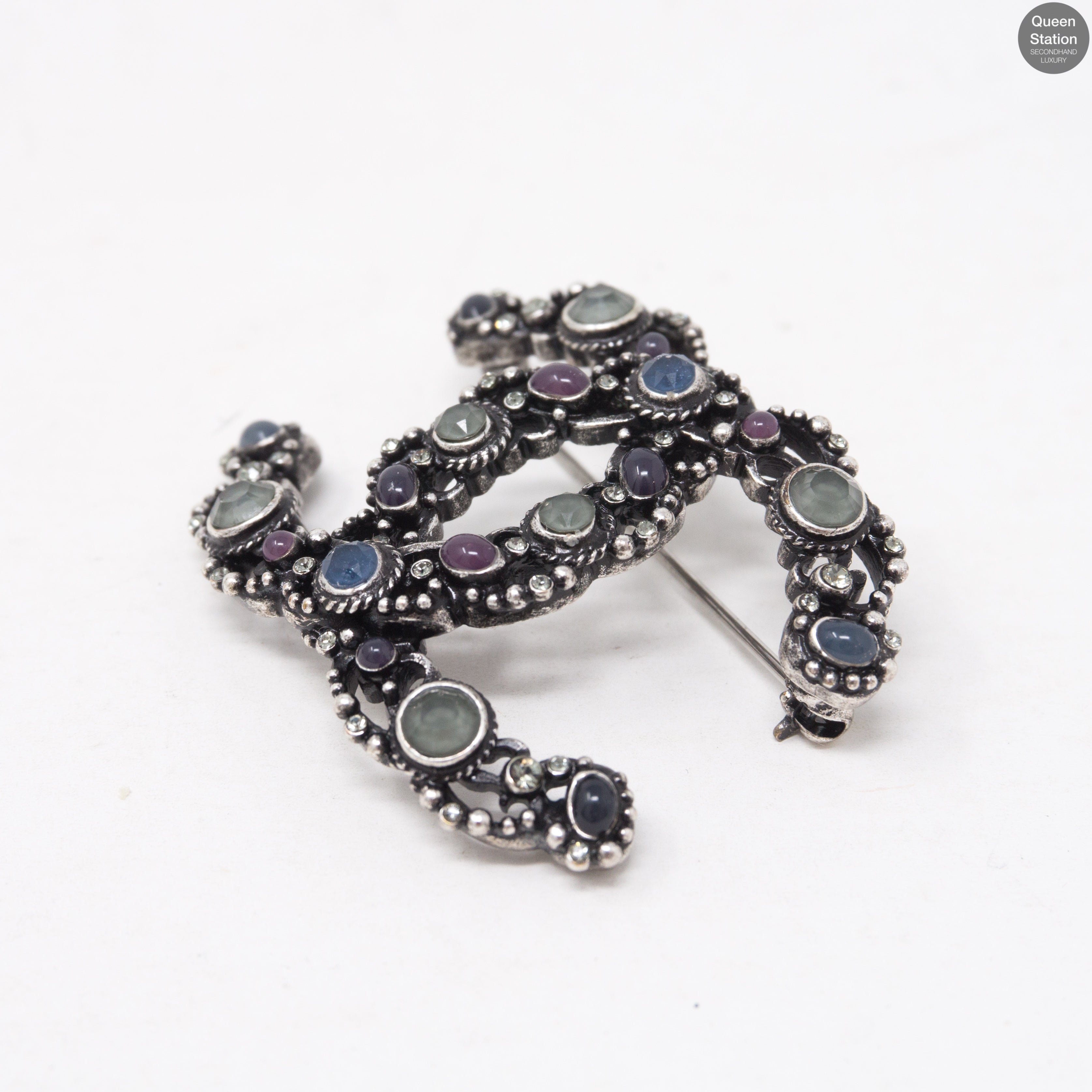 CC Brooch Ruthenium