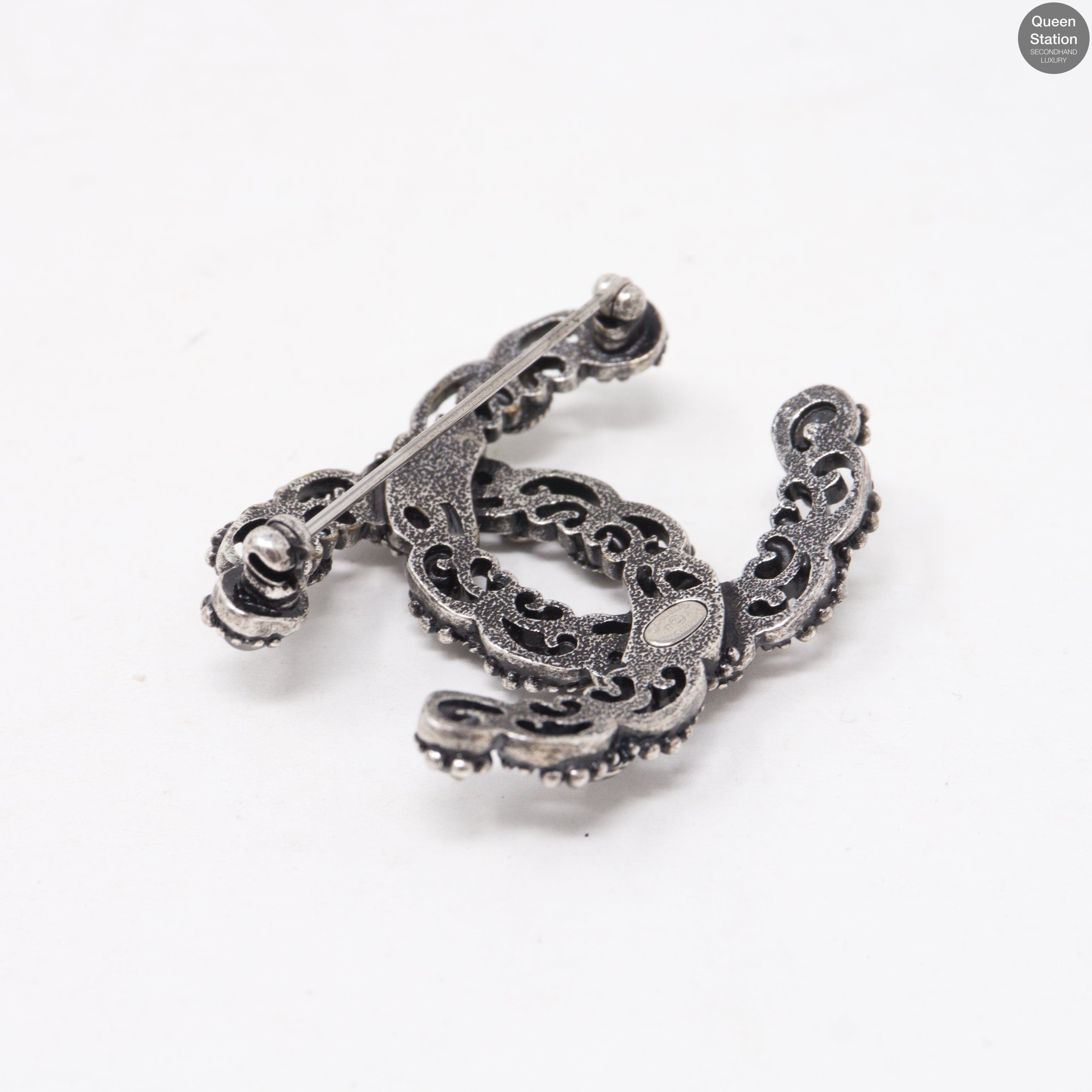 CC Brooch Ruthenium