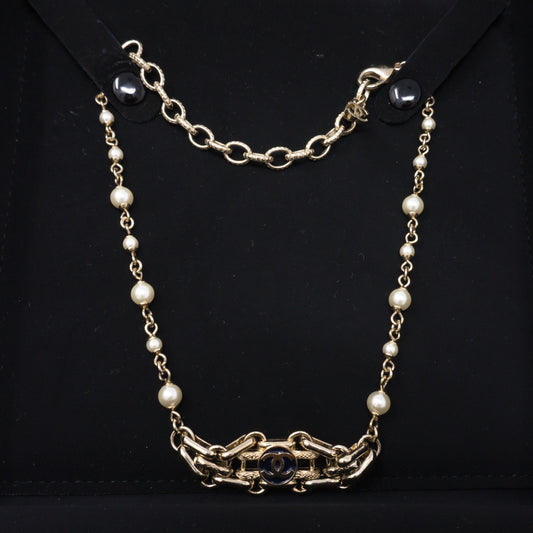 Pearl Chain Choker Necklace