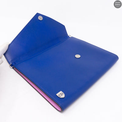 Explore Flat Pouch 3 Piece Blue Leather