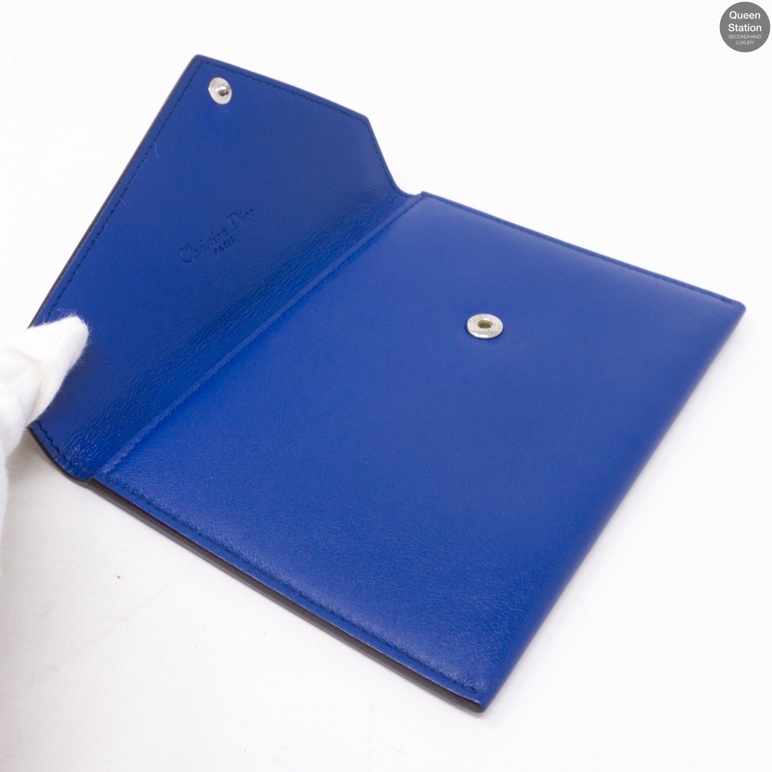Explore Flat Pouch 3 Piece Blue Leather
