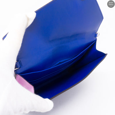 Explore Flat Pouch 3 Piece Blue Leather