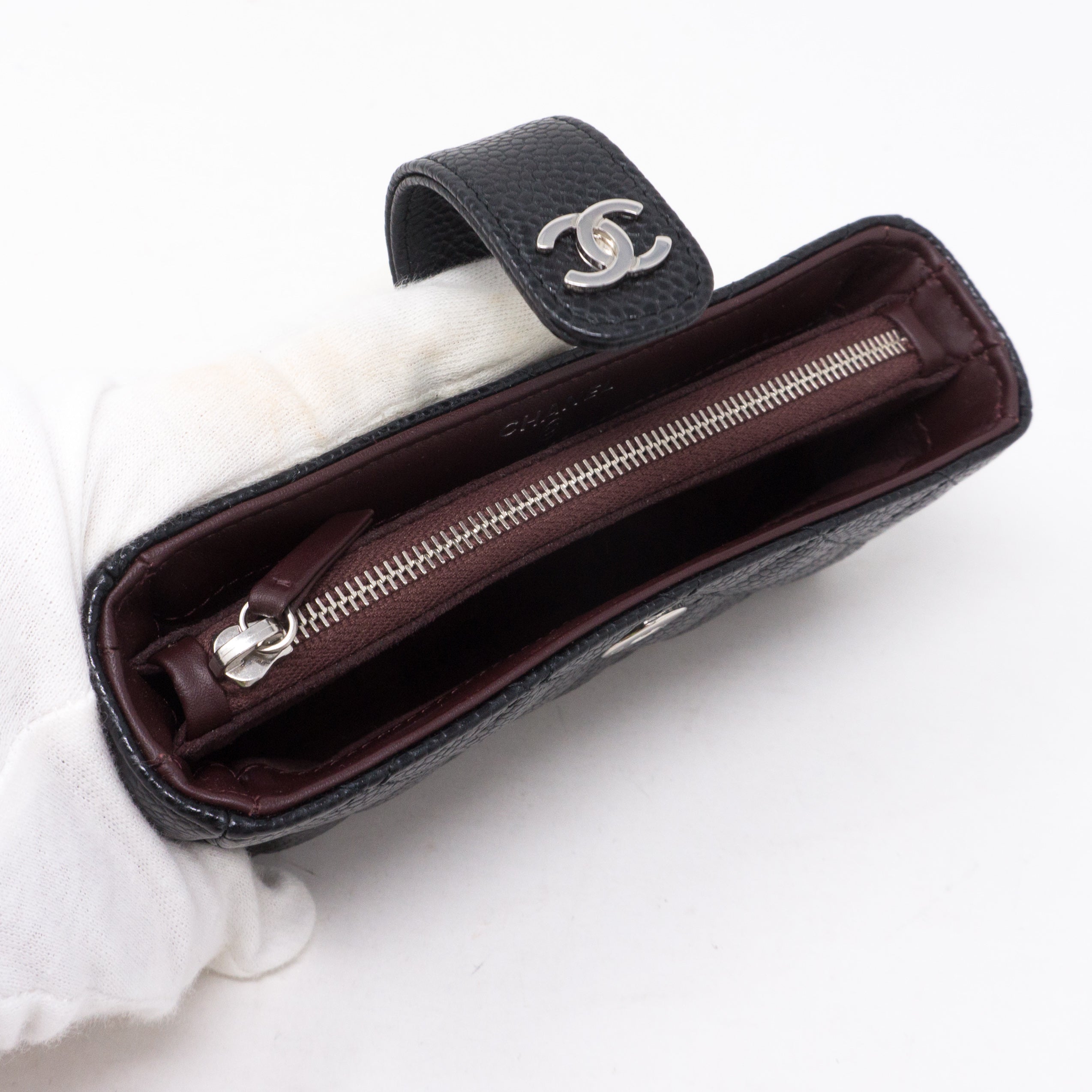 Mini Purse Black Caviar Leather