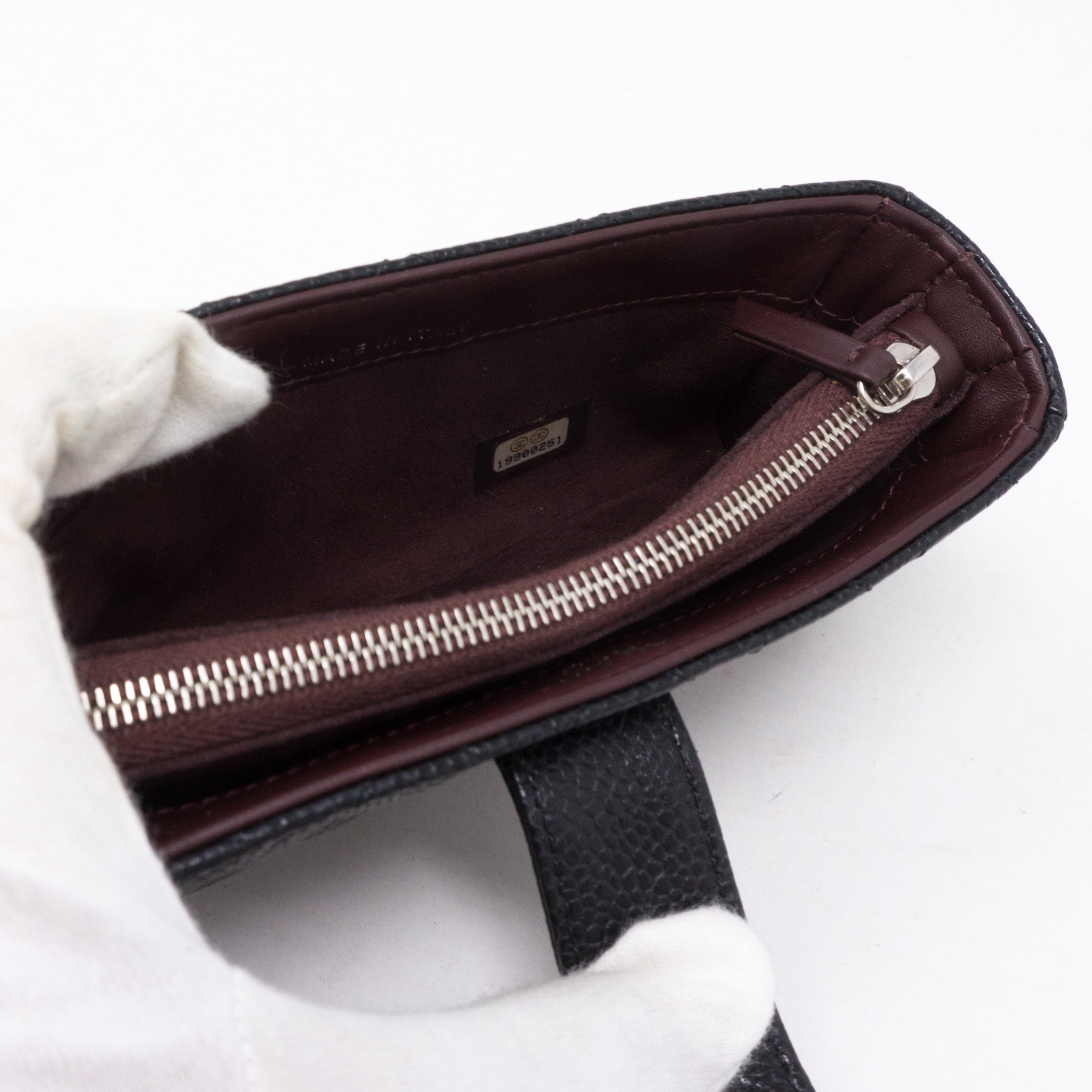 Mini Purse Black Caviar Leather