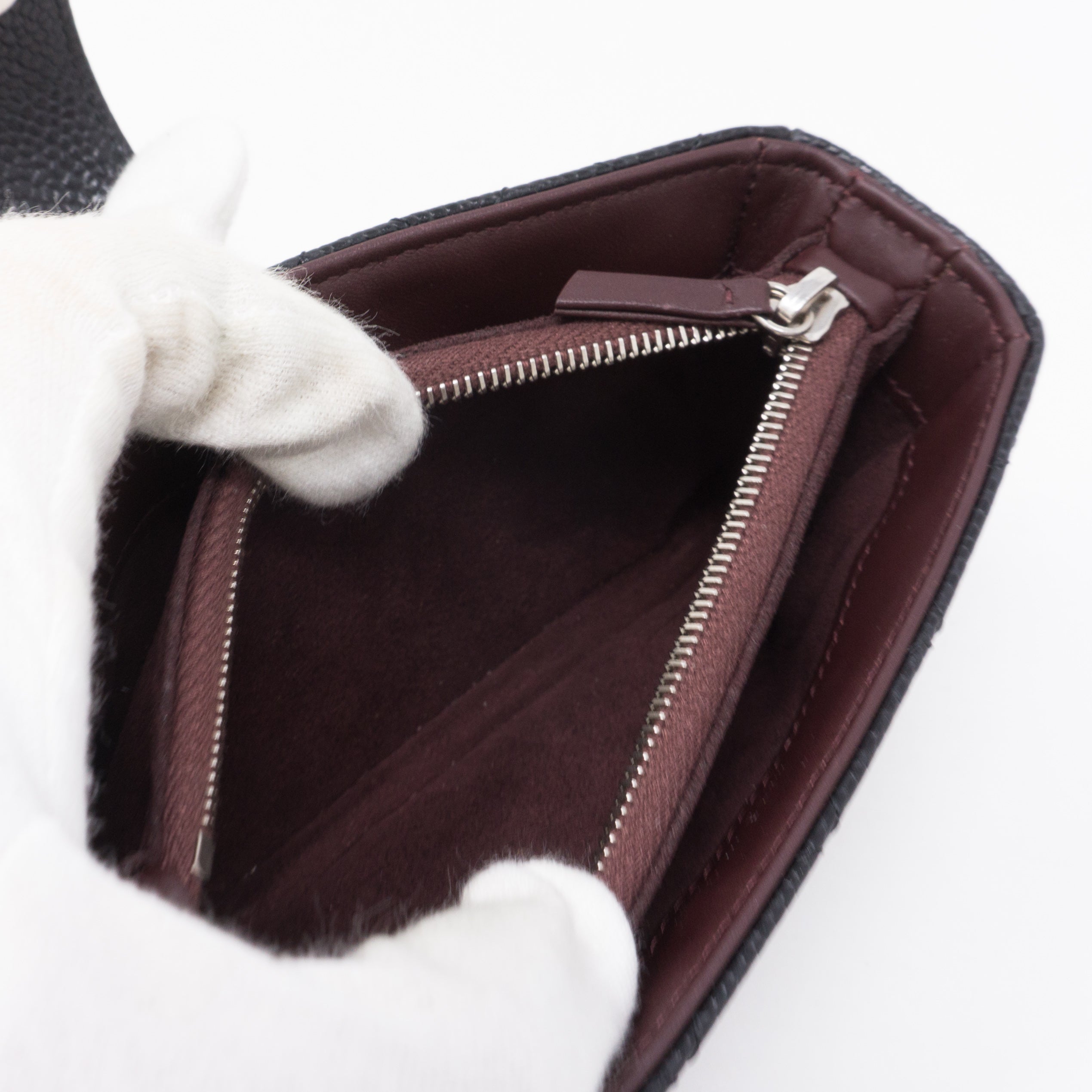 Mini Purse Black Caviar Leather