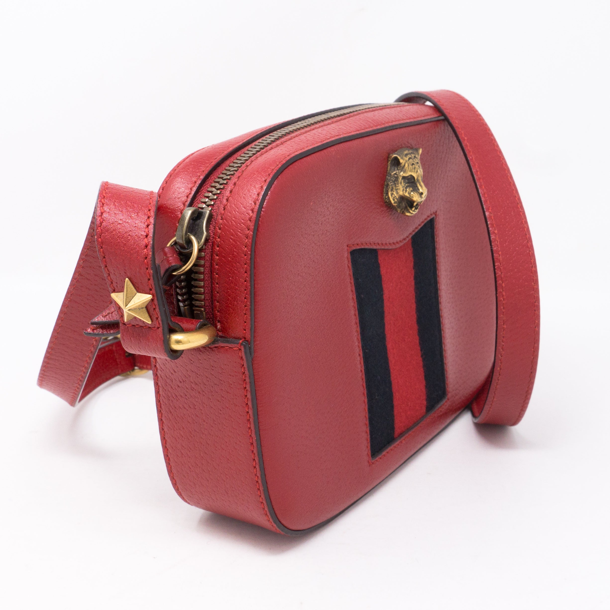 Disco Animalier Red Leather