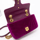 GG Marmont Fuchsia Velvet Mini