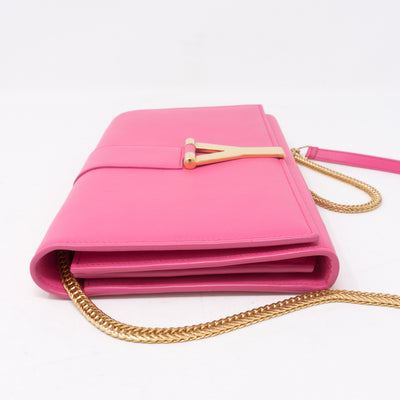 Classic Y Ligne Wallet on Chain Pink