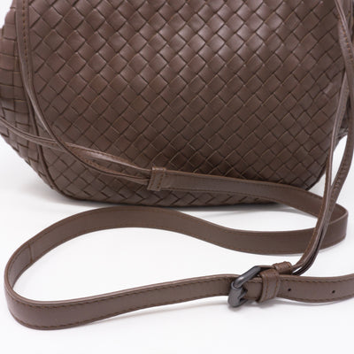 Intrecciato Drawstring Flap Crossbody Bag