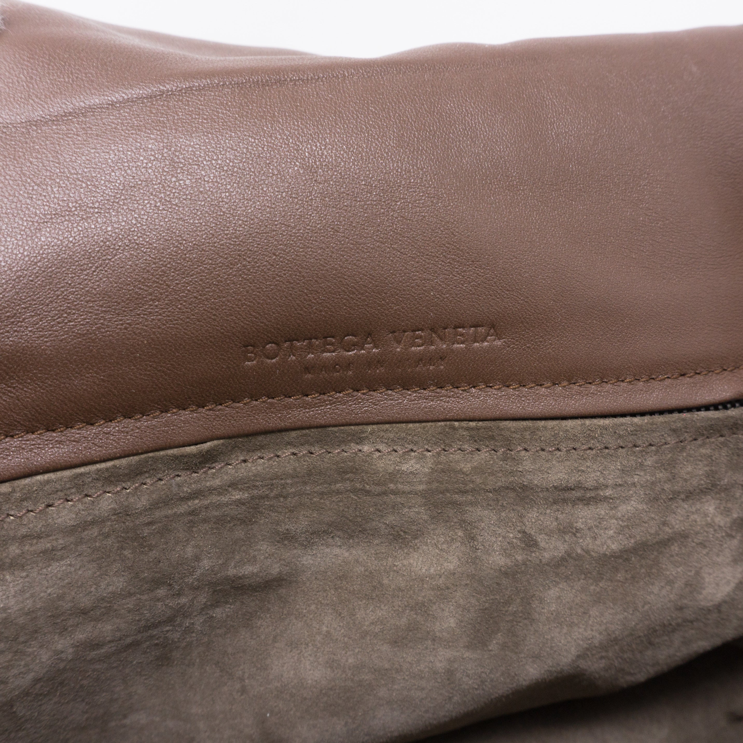 Intrecciato Drawstring Flap Crossbody Bag