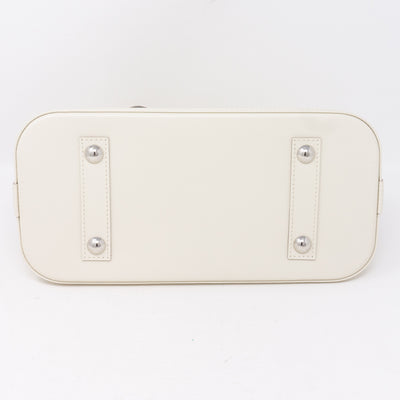 Alma PM White Epi Leather