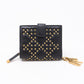 Lady Dior Black Lambskin Wallet Studded
