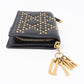 Lady Dior Black Lambskin Wallet Studded