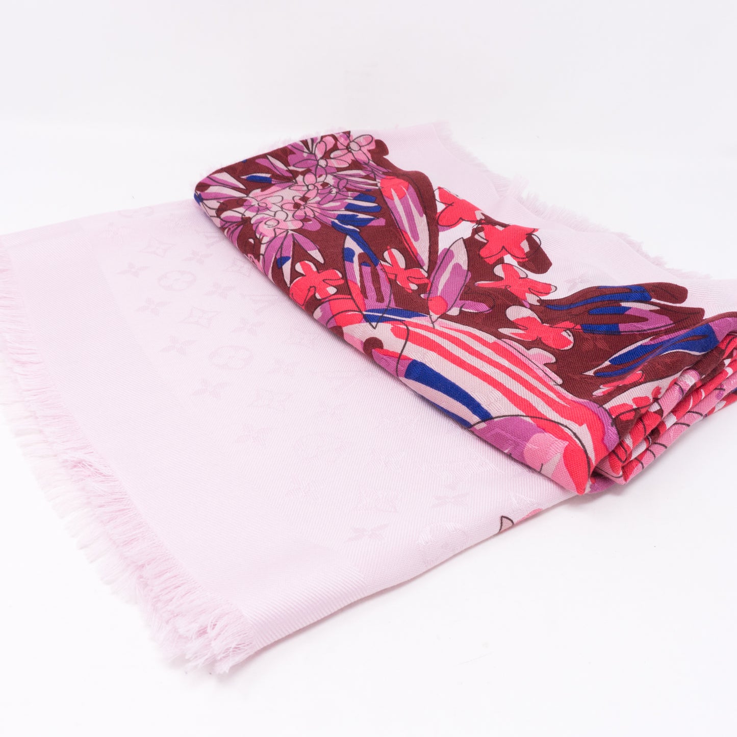 Monogram Shawl Devorgram Pink