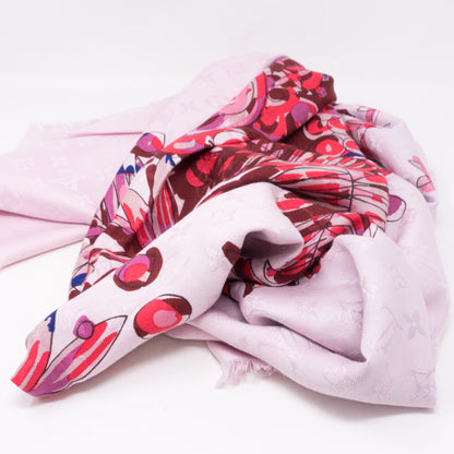 Monogram Shawl Devorgram Pink