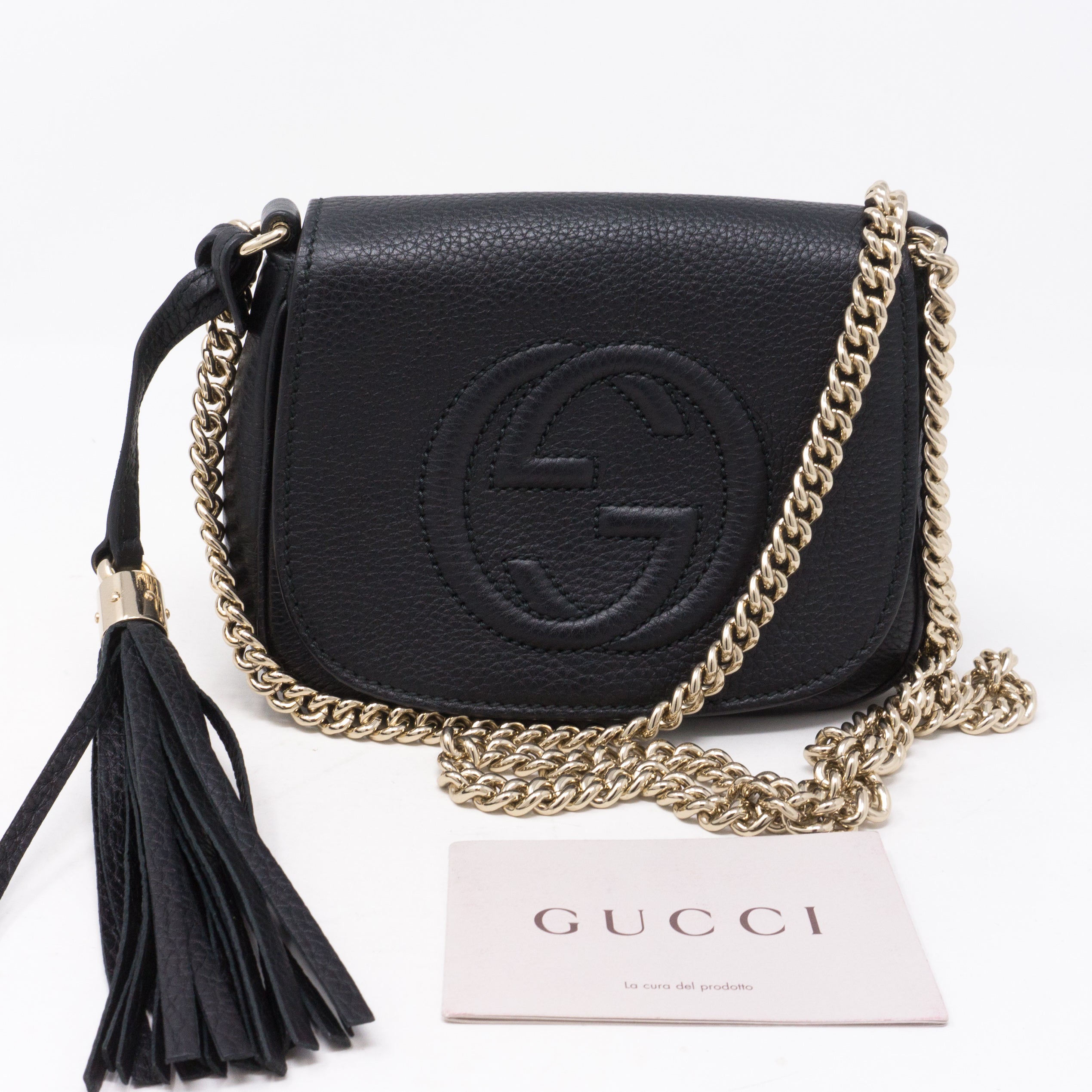Soho Small Chain Bag Black Leather
