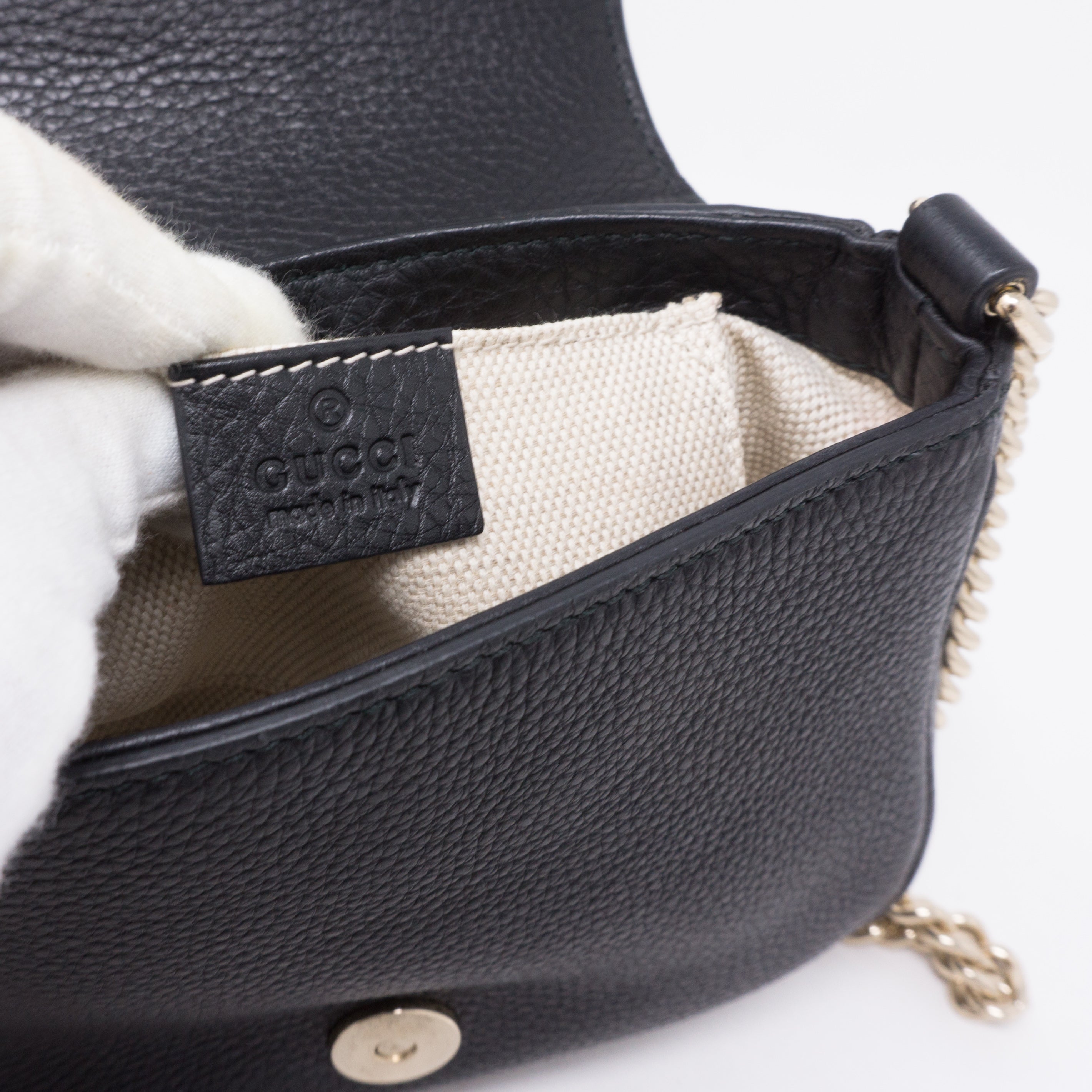 Soho Small Chain Bag Black Leather