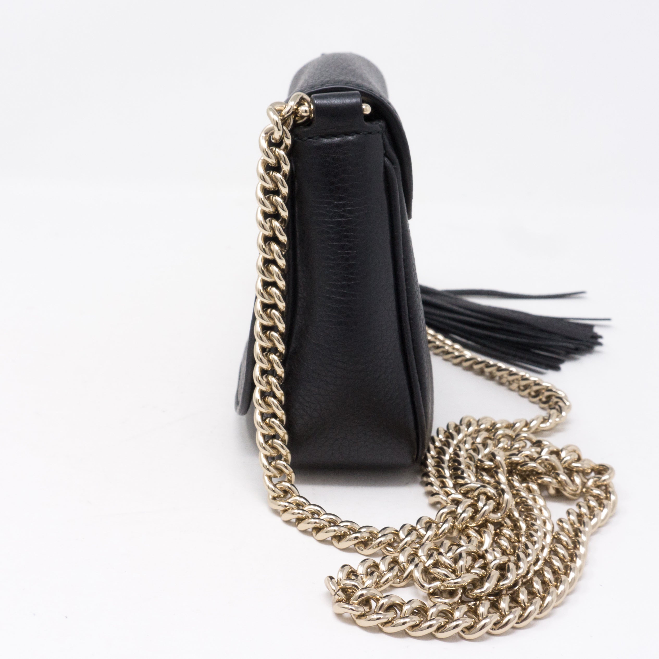Soho Small Chain Bag Black Leather