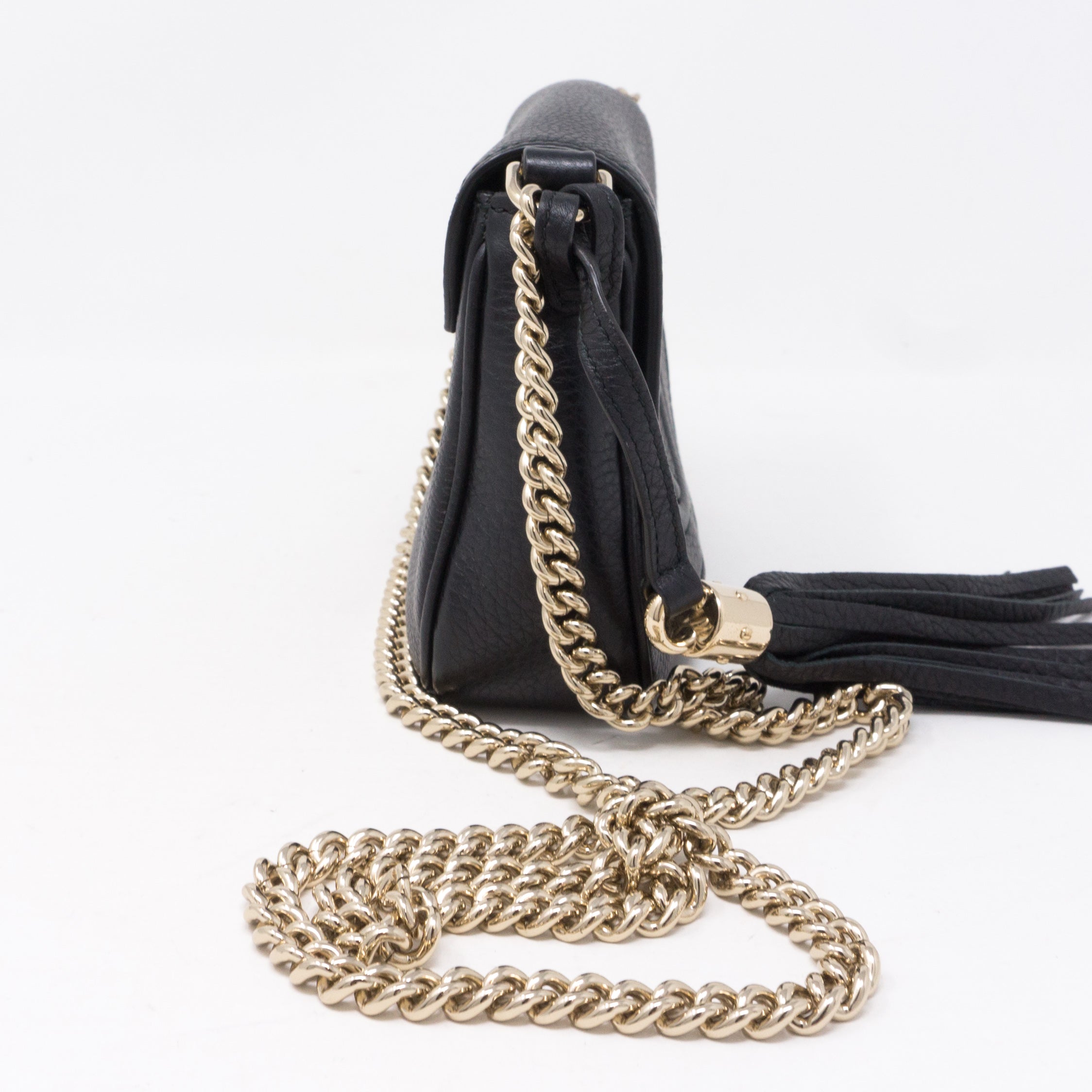 Soho Small Chain Bag Black Leather