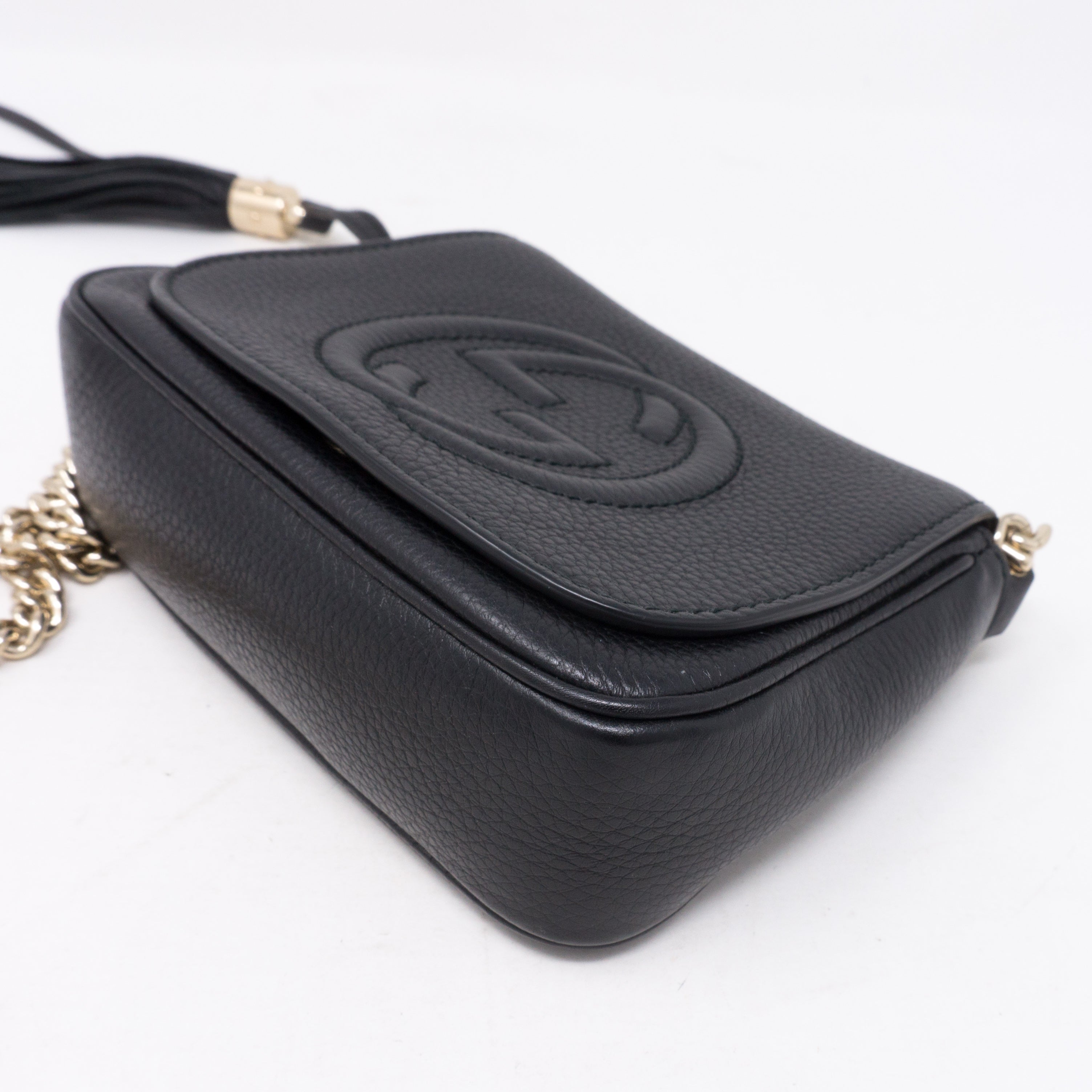 Soho Small Chain Bag Black Leather