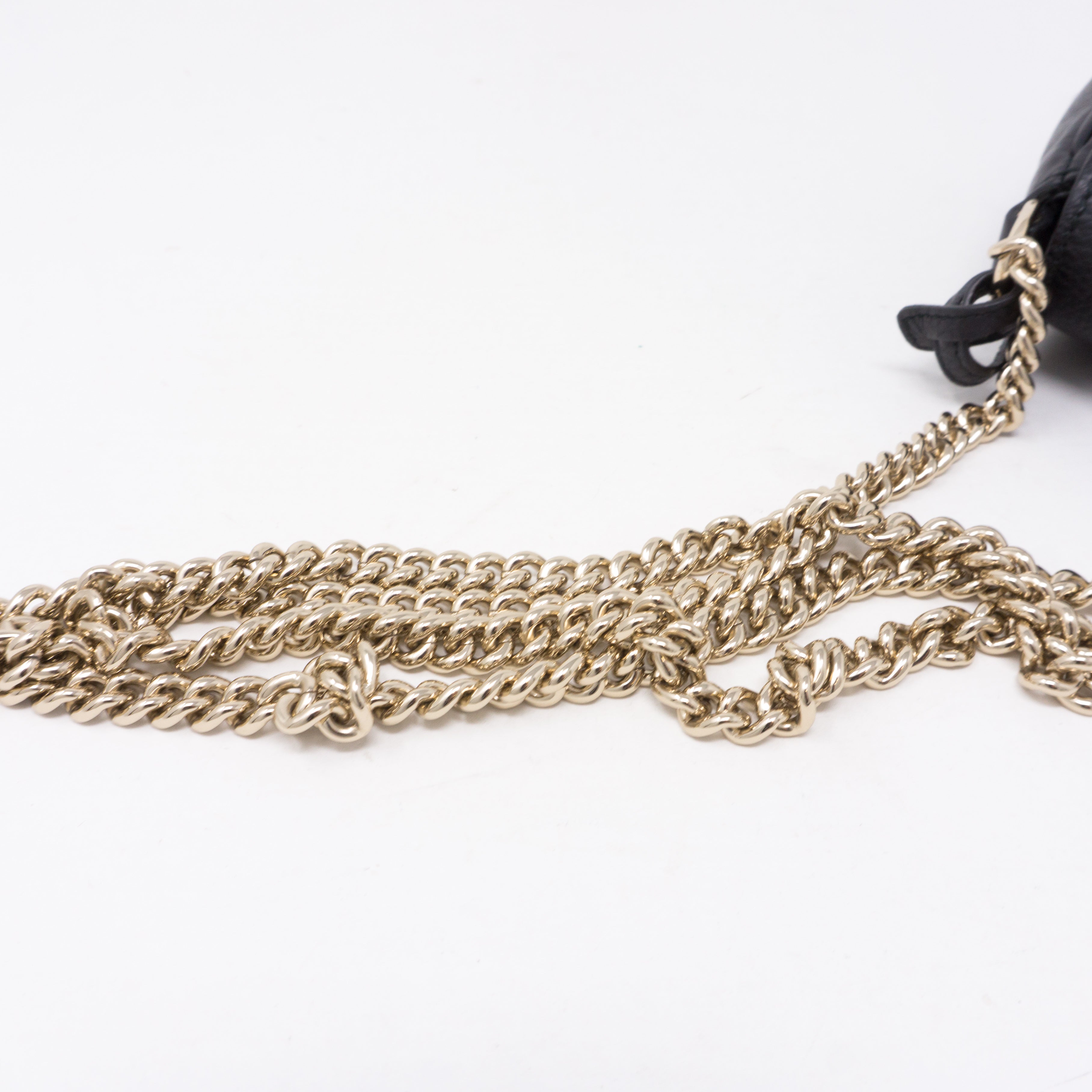 Soho Small Chain Bag Black Leather