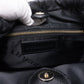 Drawstring Crossbody Black Leather Bag