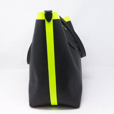 Giant Check Reversible Tote Black