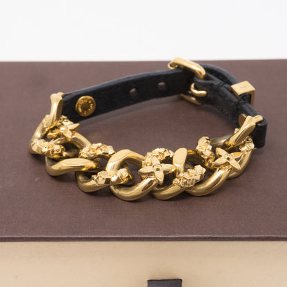 Monogram Chain Suede Bracelet