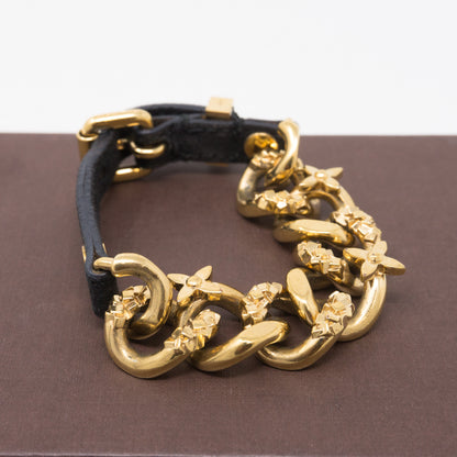 Monogram Chain Suede Bracelet